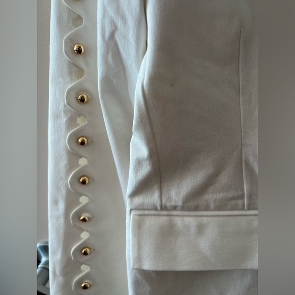 NWOT 10 Crosby Derek Lam Studded Scalloped Sleeve Jacket Blazer - Picture 3 of 16